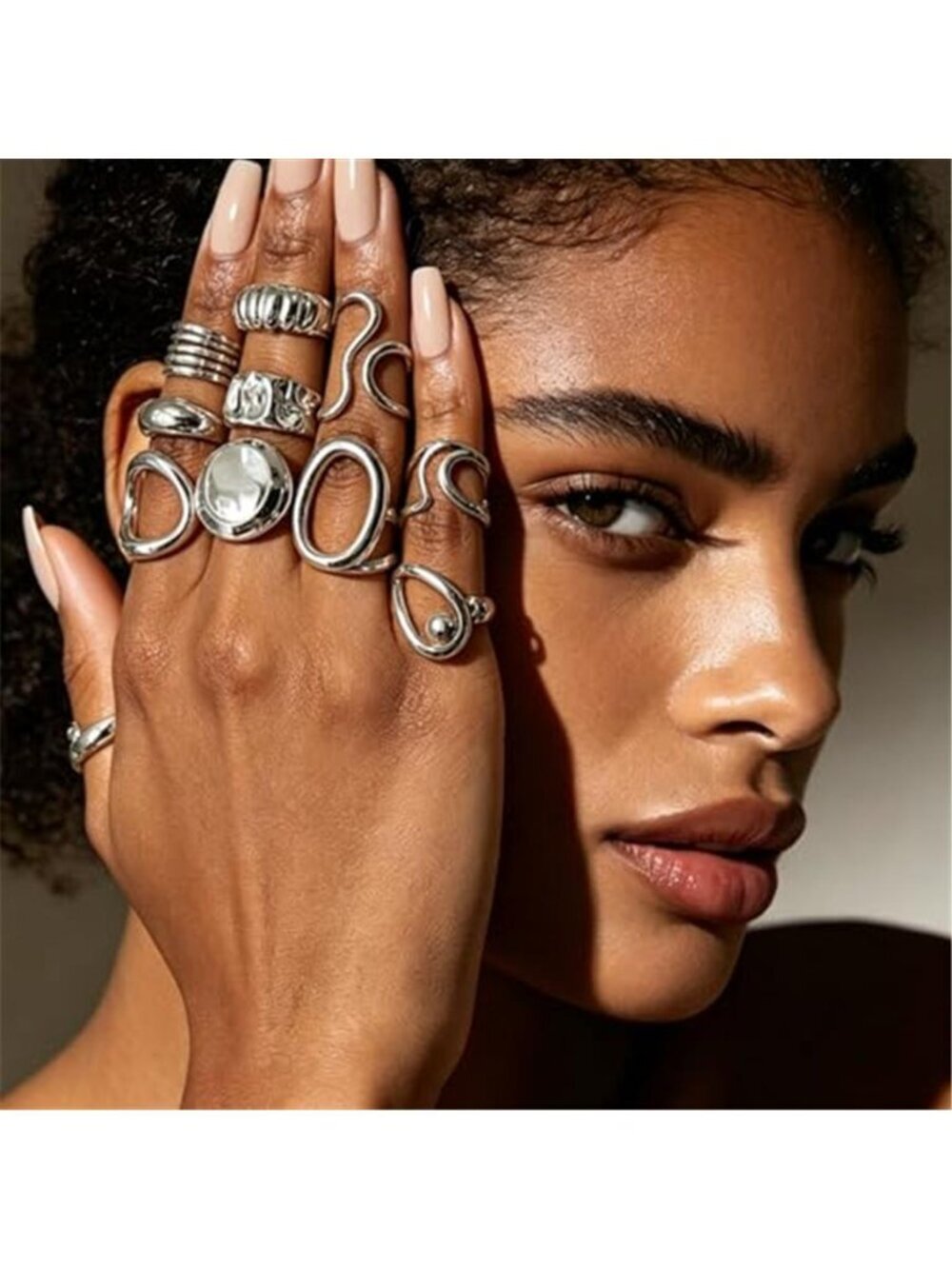 Silver Stacking Ring Set - Picture 2 of 4